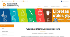 Desktop Screenshot of cuadernosempresarialesperu.com